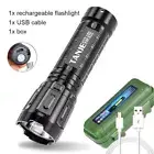 High Bright Mini Flash Light Handheld Flashlight 3 Modes Torch Lamp Rechargeable