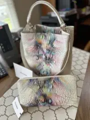 Brahmin Amelia Prism Ombre Melbourne Leather Handbag & Skyler OmbreWallet - NWT
