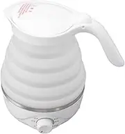 Collapsible Water Heater, Detachable 0.7L 850W Safe Travel Folding Electric Kettle Heat Resistant Space Saving Easy to Clean with Bottom Cooling for Picnic (AU Plug 220V)
