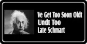 Albert Einstein Oldt Shmart Photo License Plate
