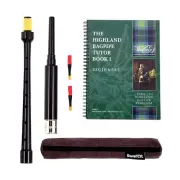 Bagpipe Practice Chanter 18in Nickel Plated Engraved Ferrule. Bagpipes Piping...