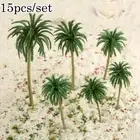 15X Trees Coconut Palm Model Train Railroad Wargame Diorama Scenery Landscape
