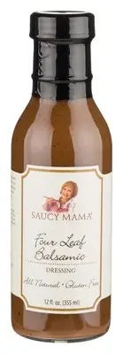 Saucy Mama Four Leaf Balsamic Dressing (12oz.) - 6 PACK