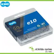 KMC Bike Chain - E10 EPT - 1/2" X 11/128" X 136 Links - Silver/Silver
