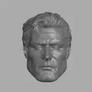 Superman v1 custom head for McFarlane DC Multiverse & other action figures