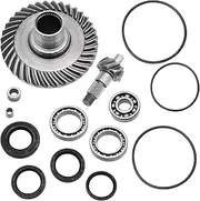 Rear Differential Ring Pinion Gear & Bearings Seals Kit Compatible With Honda FourTrax 300 TRX300 2x4 TRX300FW 4x4 1988-2000