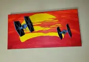 Star Wars TIE Fighter Diecast Model Display Wall Art Model Mount Hot Wheels
