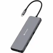 Verbatim USB Type C Docking Station for Monitor/Headphone/Speaker - Charging Capability