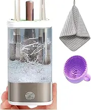 Beauty Swirl Cosmetic Brush Cleaner, Electric Makeup Brush Cleaner Machine, Automatic Makeup Brush Cleaner for All Types of Makeup Sponges and Brushes