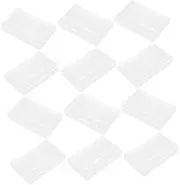 12-piece Plastic Cassette Box Set Cassette Storage Box Portable Design Note Holder