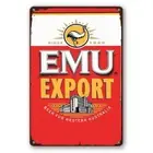 Tin Sign BEER EMU EXPORT FOR WESTERN AUSTRLIA Rustic Look Decorative