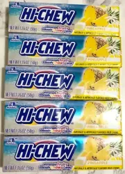 Hi Chew Morinaga Chewy Candy 1.76 oz - Pineapple (Pack of 5)