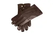DENTS Mens Premium Kangaroo Leather Button Clasp Wool Lined Gloves Winter