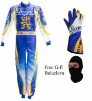 PRAGA GO KART RACE SUIT CIK/FIA LEVEL 2 APPROVED With Gloves