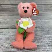DEARLY Beanie Babies TY Mom Mothers Day Small Pink Teddy Bear w/ Rare Hang Tag