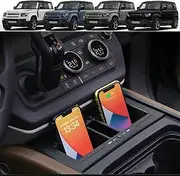 Dual Wireless Car Charger Compatible with Land Rover Defender 90 110 130 2020 2021 2022 2023 Center Console Accessory Panel, Qi 15W Fast Charging with QC3.0 USB, Land Rover Owner