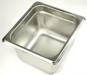 Winco SPJM-604 Anti-Jam 1/6 Size x 4" Steam Table Square Pan 18-8 Stainless 24G