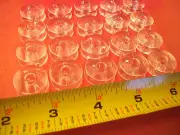20 PLASTIC BOBBINS Bernina Bernette 50,55,56,60,65,66,H70,75,80,,82E,90