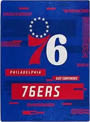 Northwest NBA Philadelphia 76ers Raschel Throw Blanket, 60" x 80", Digitize