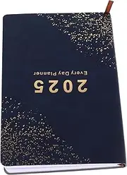 DOITOOL Portable Student Planner Notebook Daily Agenda Book for Management Convenient Academic Organizer PU Cover for Office and Household Use
