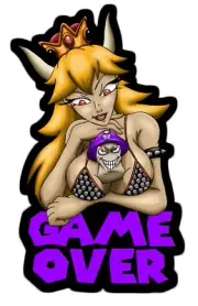 Sexy Waifu Bowsette Nintendo 4" Sticker Decal HookUps Style