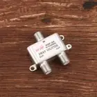 2 Way Splitter Coaxial Cable TV Antenna TV Receivers Signal Split Satellite