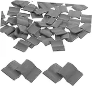 TOPPERFUN 50pcs Mini Bricks Miniature Garden Tiles Tiny Roof Tiles Miniature Accessories DIY Miniature Roof Tiles Micro Landscape Roof Tiles Roof Tiles Figurines Bulk Mini Thin Brick Clay