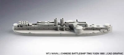 Ting Yuen 1885 - Chinese Navy - Pre Dreadnought Era - Wargaming - Axis and Allie