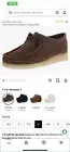 Womens Clarks Wallabee Leather Shoes Size 8 M Brown