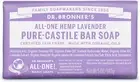 Dr Bronner'S Lavender Pure-Castile Bar Soap, Made with Organic Oils with No Synt