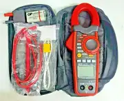 ESI 1000A AC/DC Digital Clamp Meter/ Multimeter Kit CAT-III w/Temp & Case #655