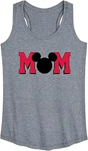 [Disney] Mickey & Friends - Mom Mouse Silhouette - Women's Racerback Tank Top