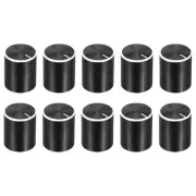 10pcs Potentiometer Knob Knurled Shaft Black 15mmx17mm Volume Control Knob
