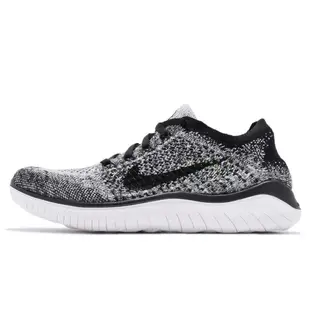 Nike 慢跑鞋 Wmns Free RN Flyknit 2018 灰 黑 針織 女鞋 942839-101