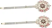 Gogogmee Replacement Pendulum for Wall Clock Quartz Clock Parts Pendulum Clock Pendulum Wall Clock Clock Pendulum Replacement 2pcs Gold Red Diamond