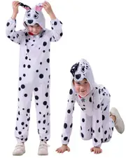 Child Dalmation Dog Jumpsuit Costume