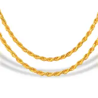 在飛比找蝦皮購物優惠-福西珠寶 黃金實心麻花項鍊1.4尺 麻花項鍊 純金項鍊 黃金