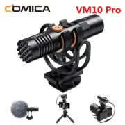 Comica VM10 Pro Camera Shotgun Microphone with Shock Mount,Gain Control,Deadcat