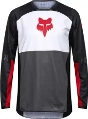 FOX 180 Flow Motocross Jersey, white-red, Size XL for Men White Red