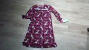Nwt PEANUTS girls nite gown SNOOPY snowflakes XS S M CHRISTMAS