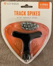 SOF SOLE NIP Track Spikes 3/16" Needle Steel 14 Spikes with Wrench