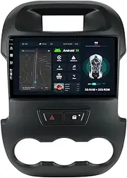 Double Din Android 14 Car Stereo Radio GPS Navigation for Ford Ranger F250 2011-2016 Head Unit Free Camera Support Carplay Bluetooth FM WiFi SWC Mirror Link Aux