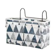 Bedside Caddy Bedside Storage Bag Hanging Organizer for Bunk, Blue Triangle