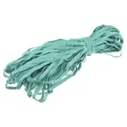 Flat Elastic Band for Sewing 1/4" x 33 Yards Lake Green Braided Stretch Strap