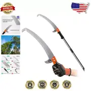 Professional 10FT Stainless Steel Pole Saw with Anti-Slip Grip for Tree Trimming