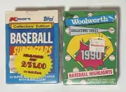 2 1990 TOPPS Collector's Set's Kmart Baseball Superstars & Woolworth Highlights