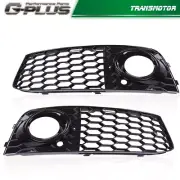 Fit For Audi A4 B8 2009-12 RS4 Style Honeycomb Mesh Fog Light Grill Grille Cover (for: Audi)