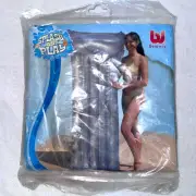 NEW Bestway 2011 Deluxe Comfort Transparent Mat Inflatable Lounger Float 72”x30”