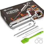 Ofargo Meat Injector, Meat Injectors for Smoking with 3 Marinade Food Injector Syringe Needles, Injector Marinades for Meats, Turkey, Brisket; 2-oz Capacity