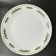 Vintage Corelle Christmas Winter Holly or Holly Days Plate